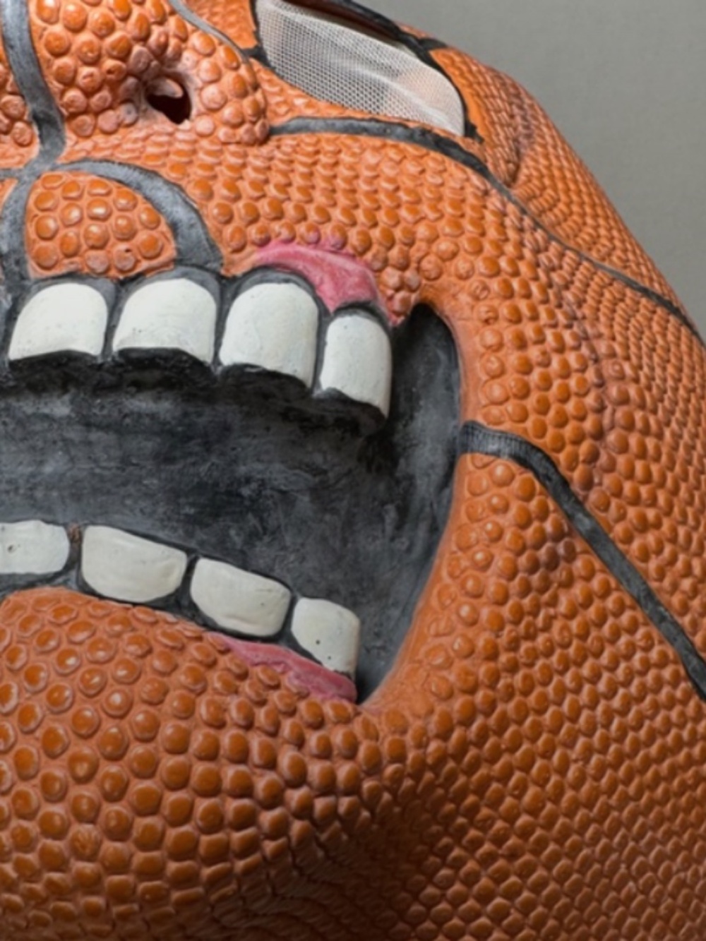Easter Unlimited Inc. Basketball Head Sports Full Covered Rubber Halloween Mask - Picture 9 of 11